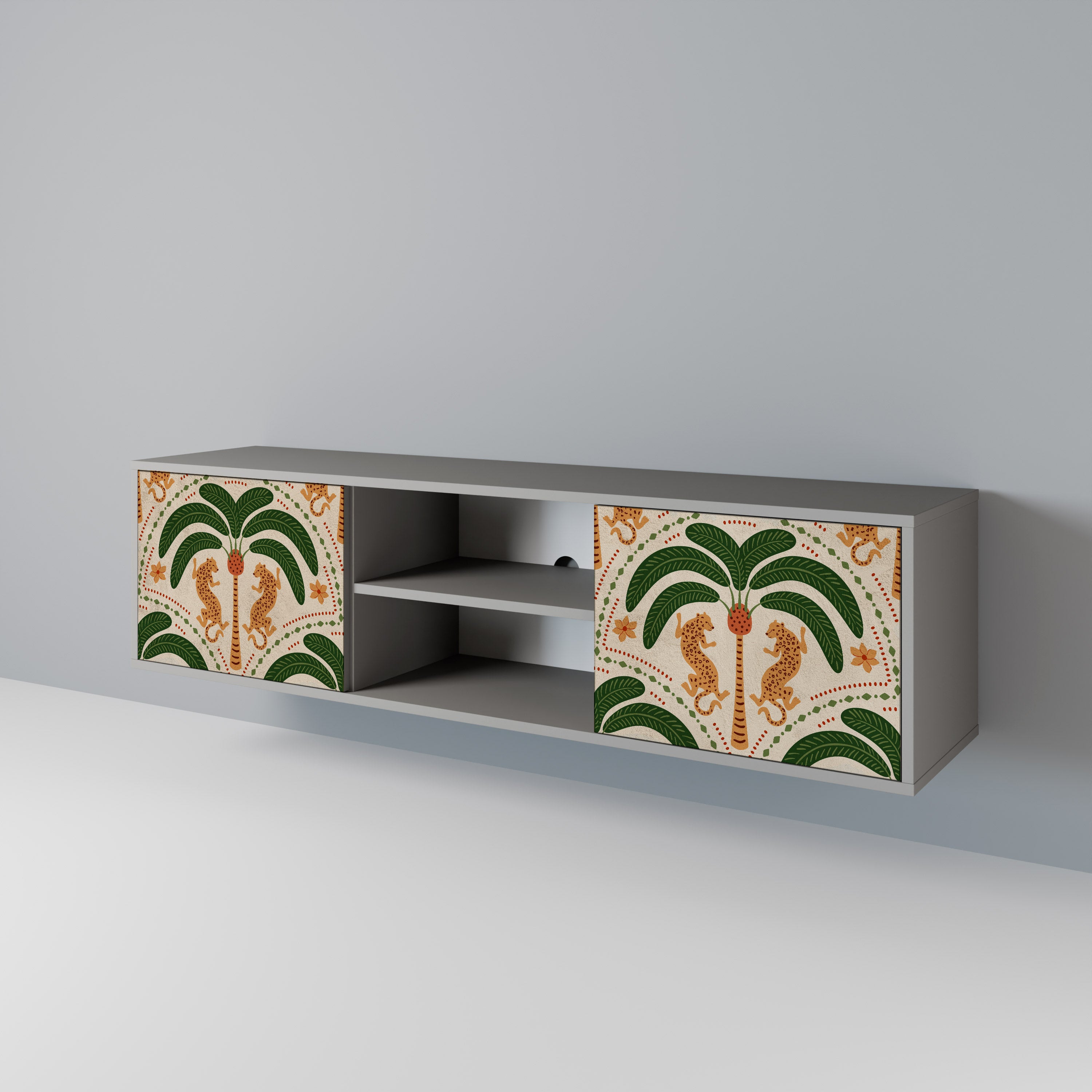 DANCING PREDATORS 2-Door TV Cabinet