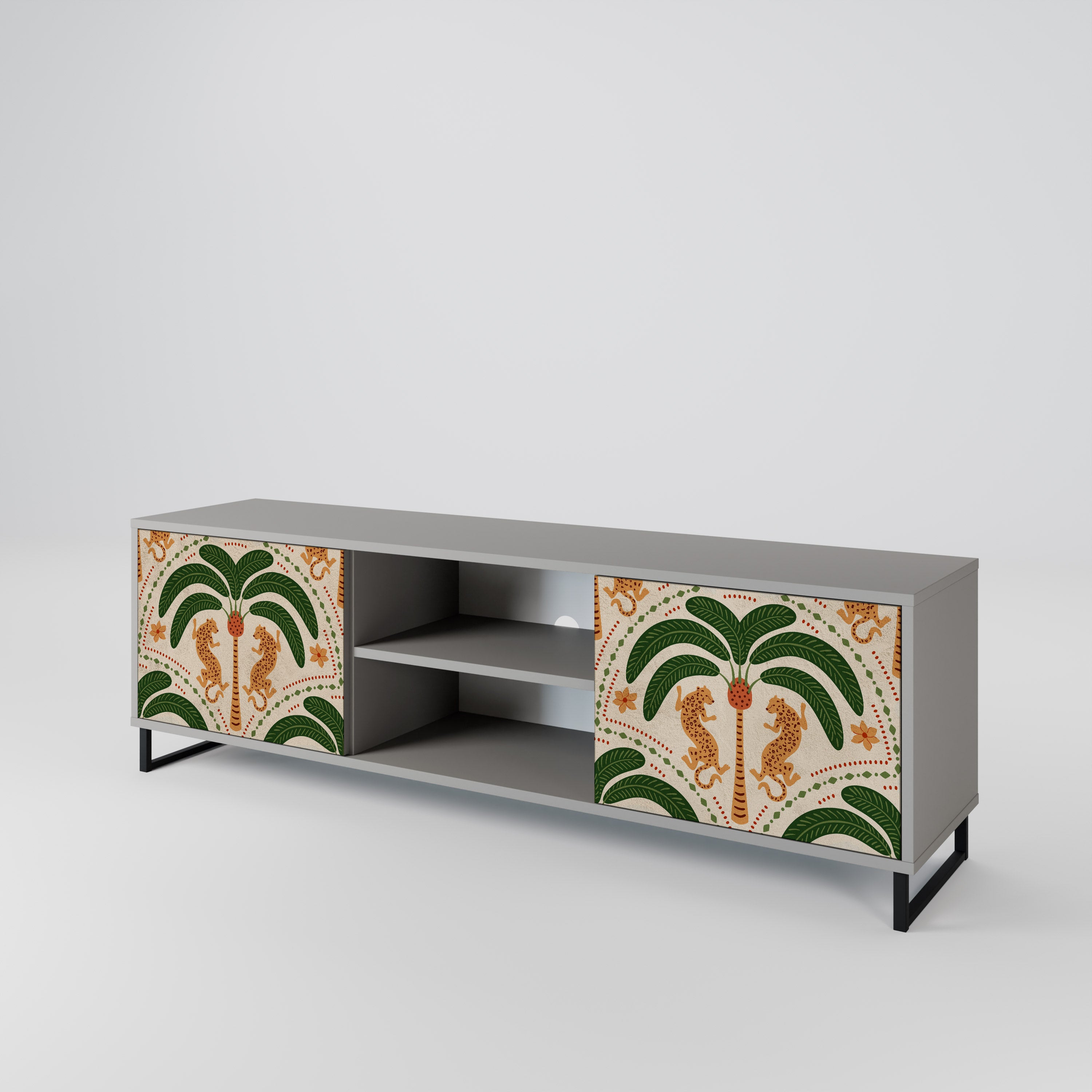 DANCING PREDATORS 2-Door TV Cabinet