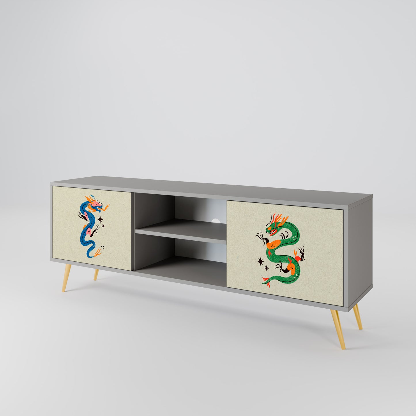 MYTHOLOGICAL CREATURES Dvoudveřový TV stolek