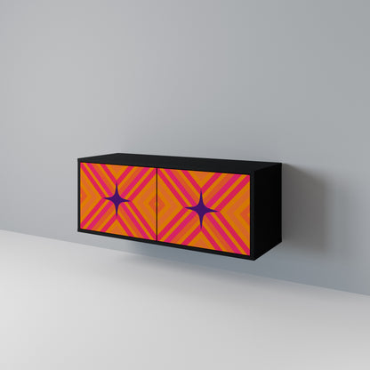 GEOMETRIC BRILLIANCE Kompaktní dvoudveřový TV stolek