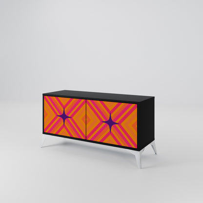 GEOMETRIC BRILLIANCE Kompaktní dvoudveřový TV stolek