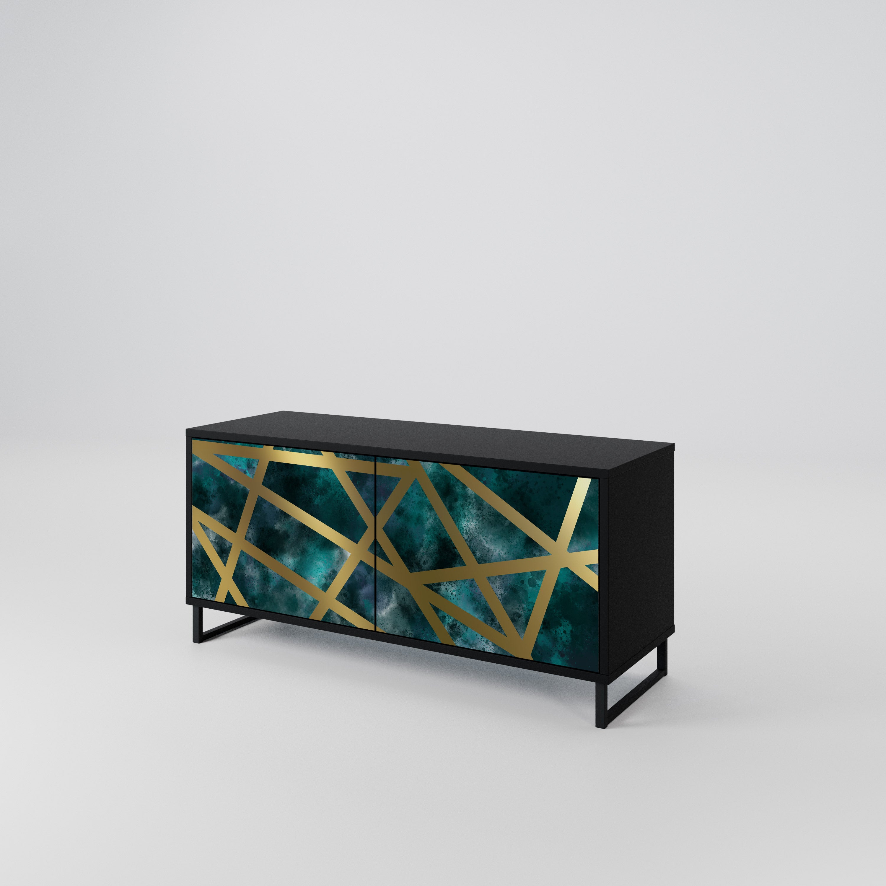 THE LABYRINTH OF GOLD Kompaktní dvoudveřový TV stolek