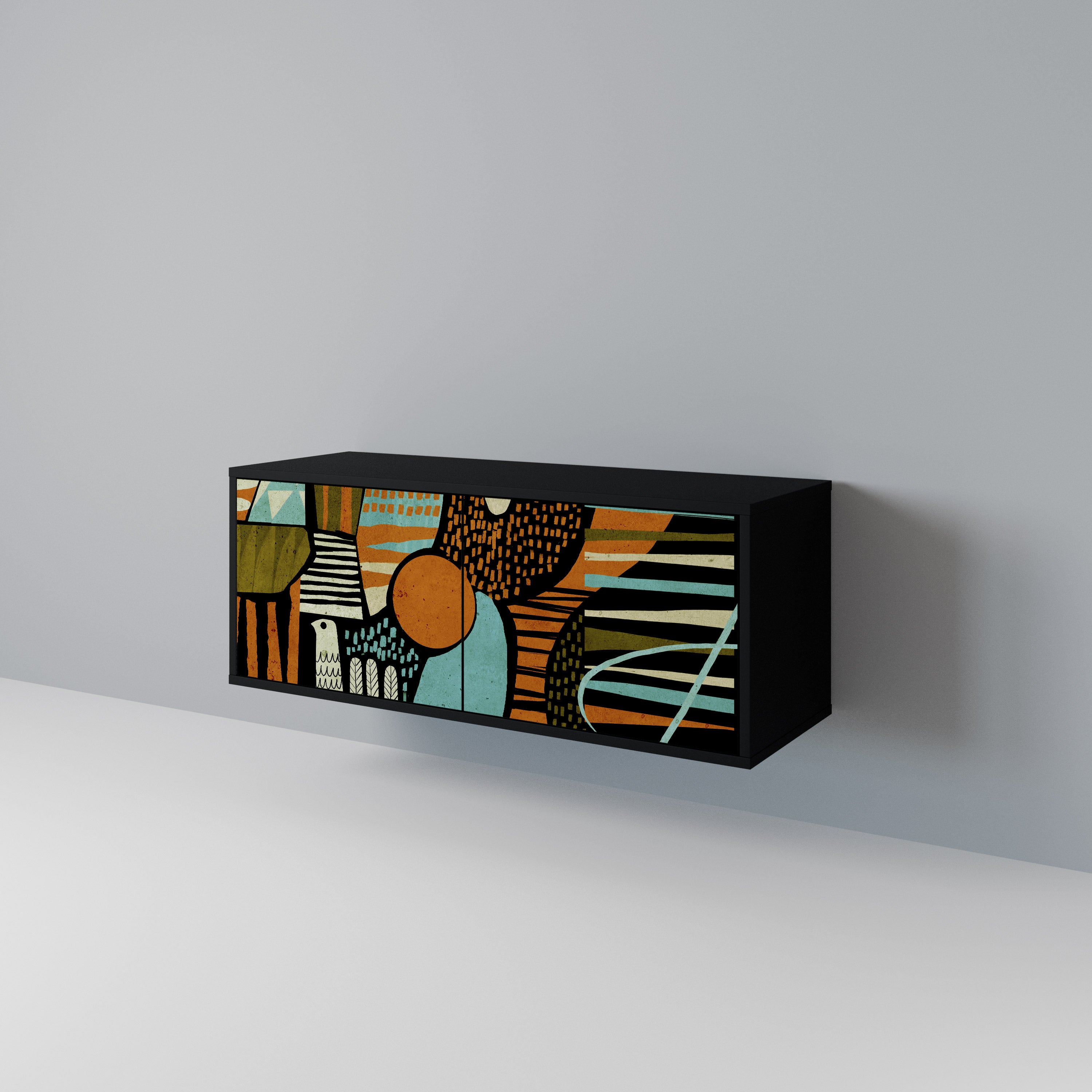 GEODE GLIMMER Kompaktní dvoudveřový TV stolek