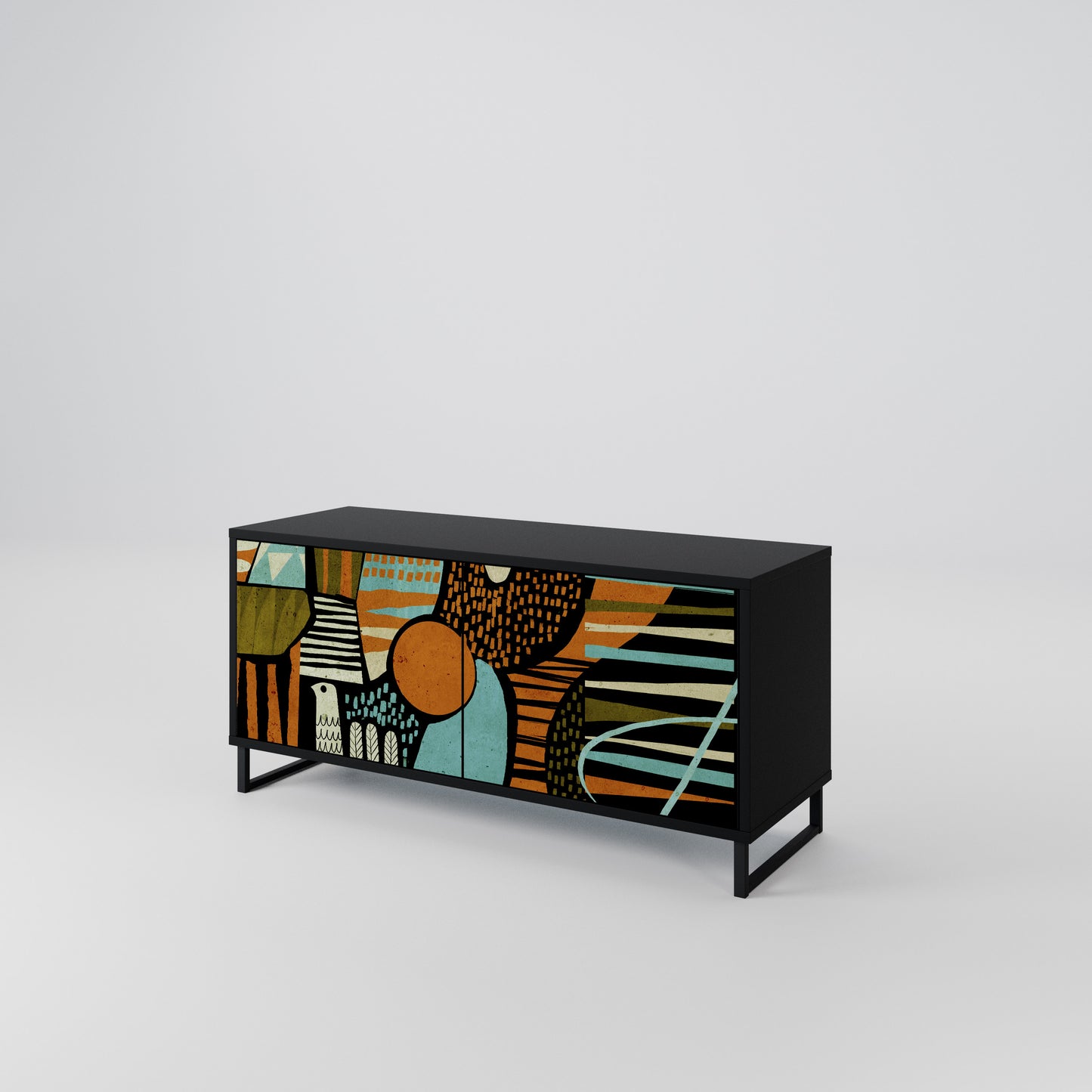 GEODE GLIMMER Kompaktní dvoudveřový TV stolek