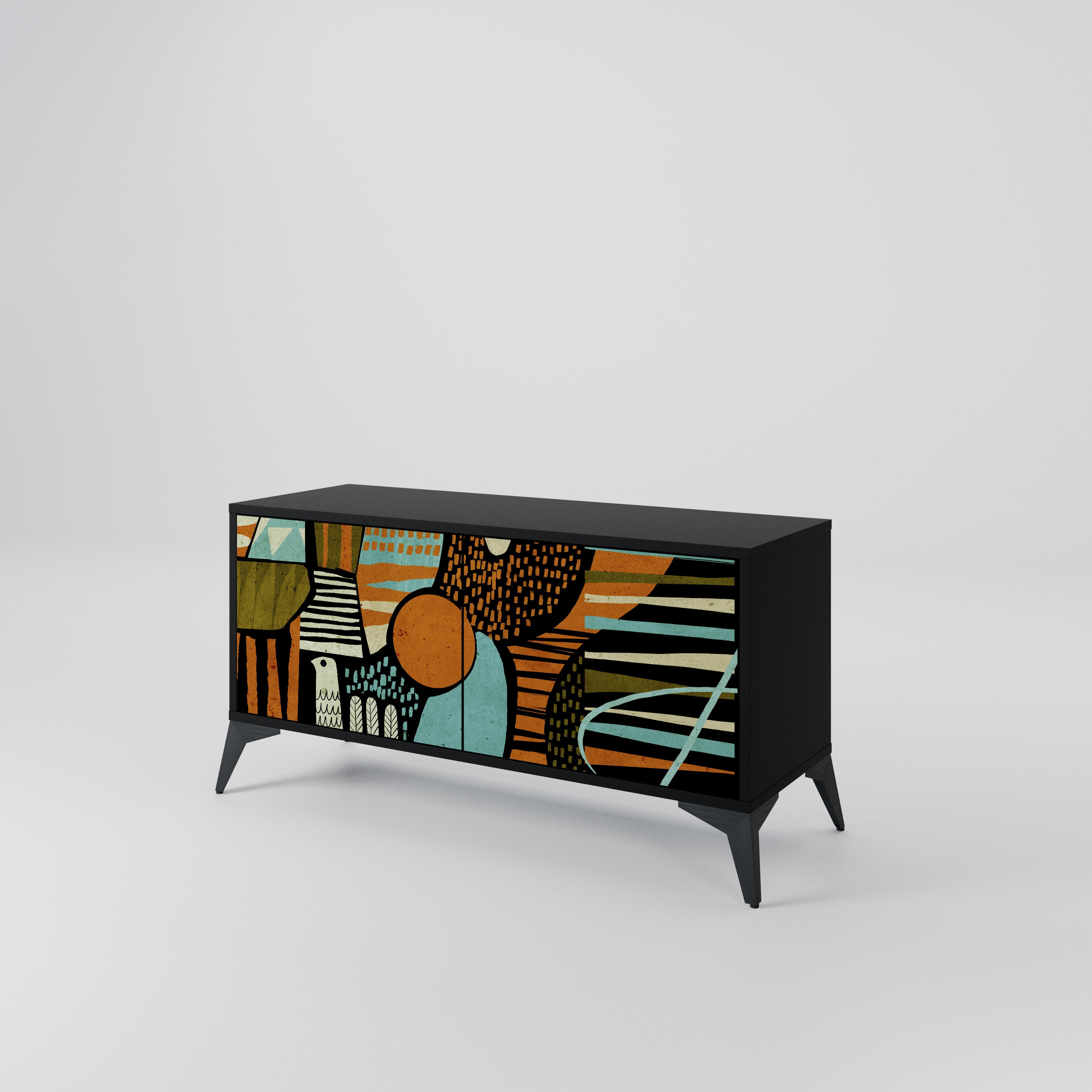 GEODE GLIMMER Kompaktní dvoudveřový TV stolek