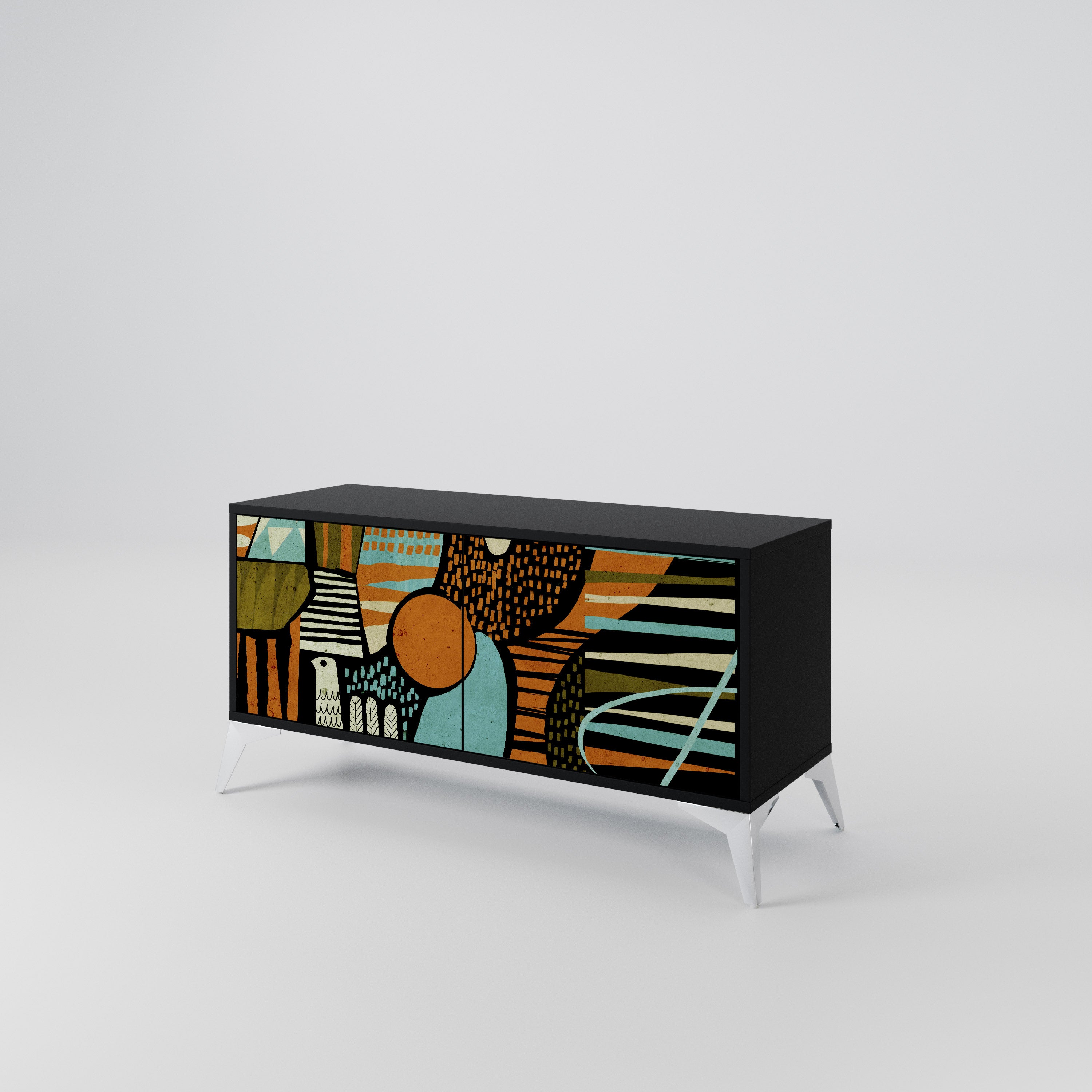 GEODE GLIMMER Kompaktní dvoudveřový TV stolek