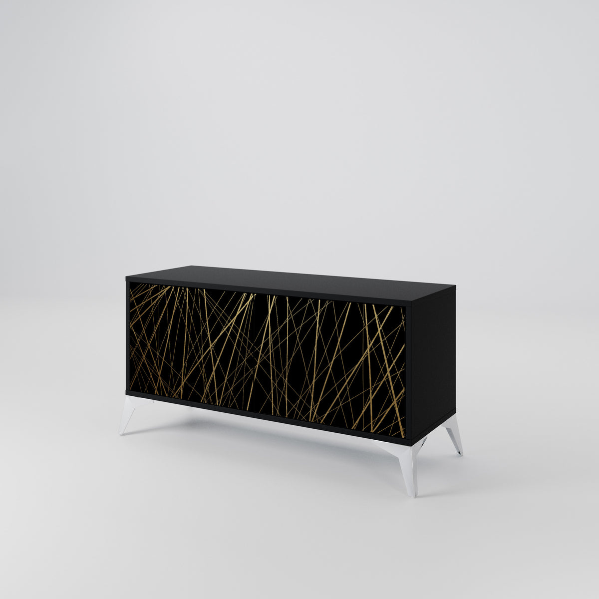 BRIGHT MESH Kompaktní dvoudveřový TV stolek