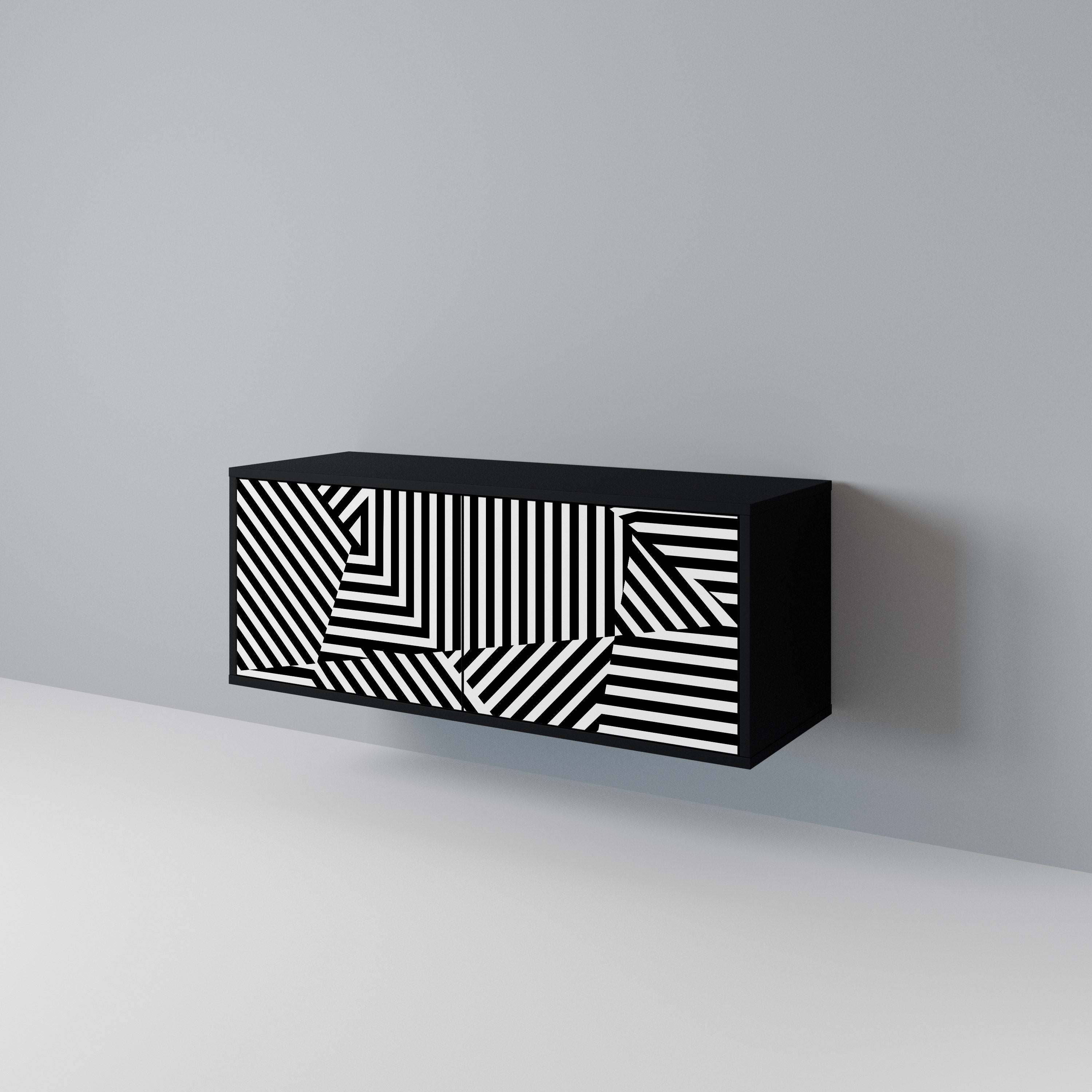 ILLUSIONARY LATTICE Kompaktní dvoudveřový TV stolek