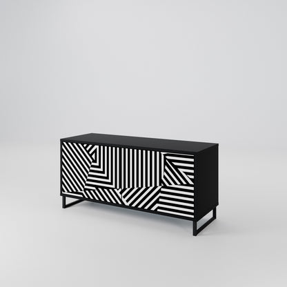 ILLUSIONARY LATTICE Kompaktní dvoudveřový TV stolek