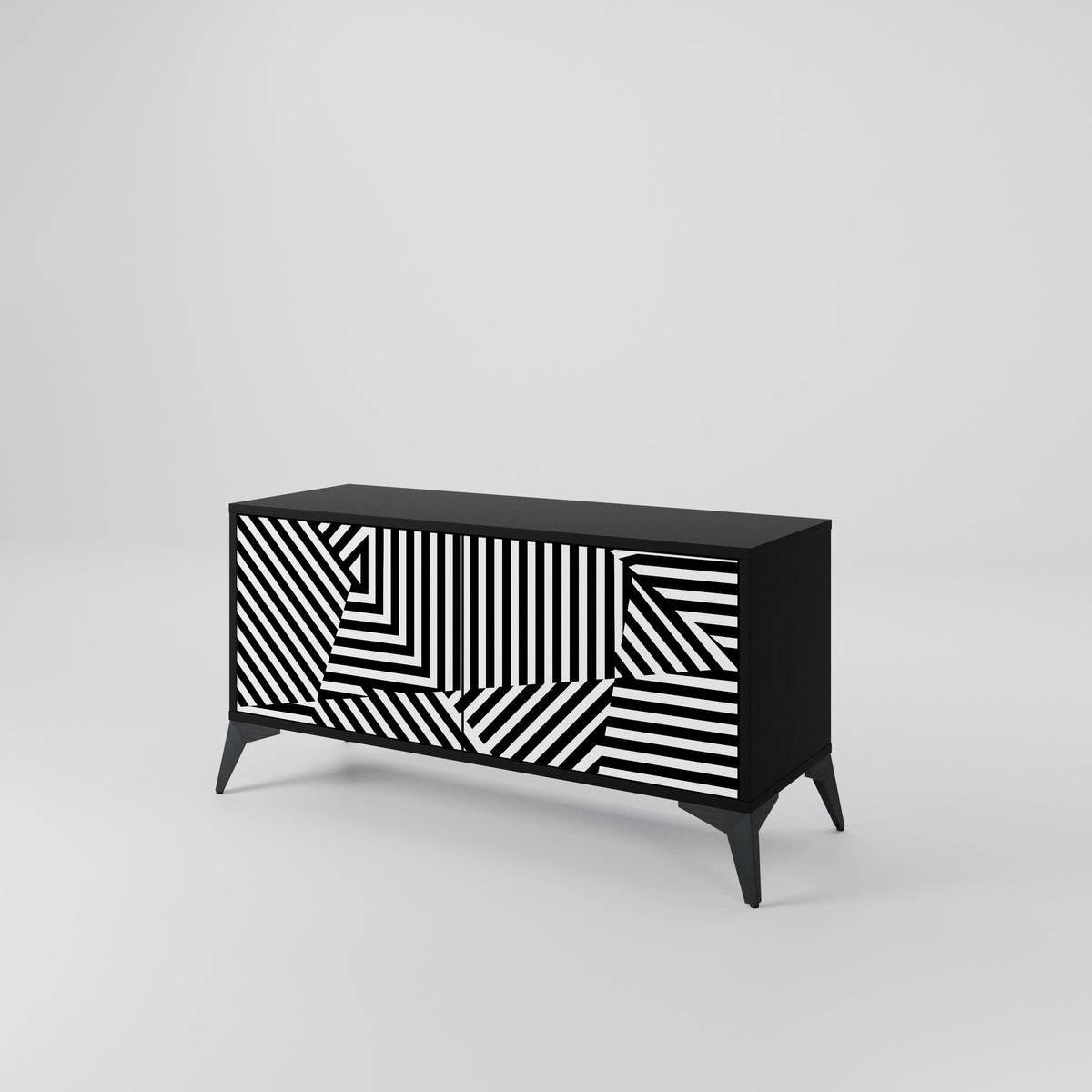 ILLUSIONARY LATTICE Kompaktní dvoudveřový TV stolek
