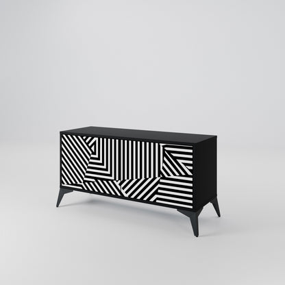 ILLUSIONARY LATTICE Kompaktní dvoudveřový TV stolek