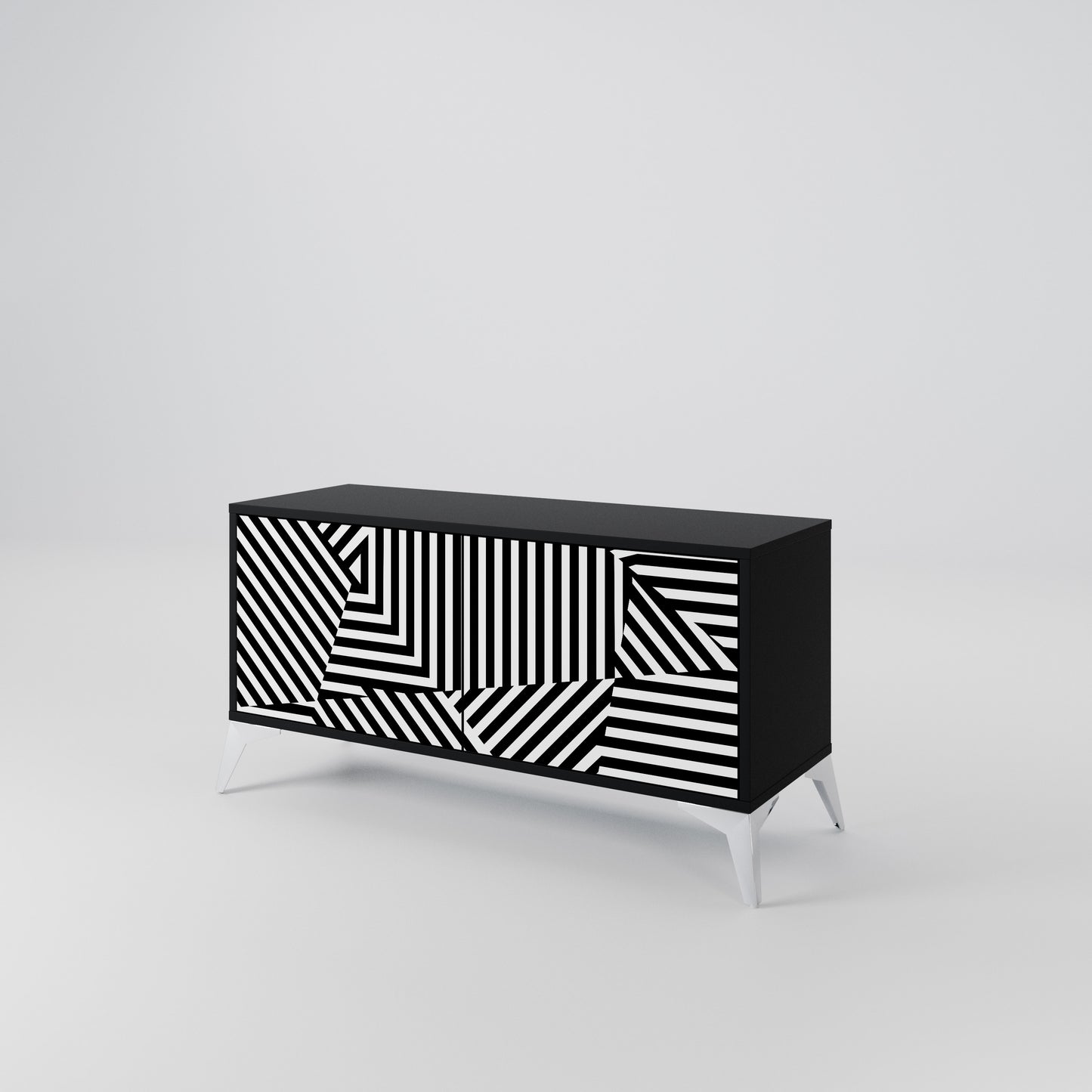 ILLUSIONARY LATTICE Kompaktní dvoudveřový TV stolek
