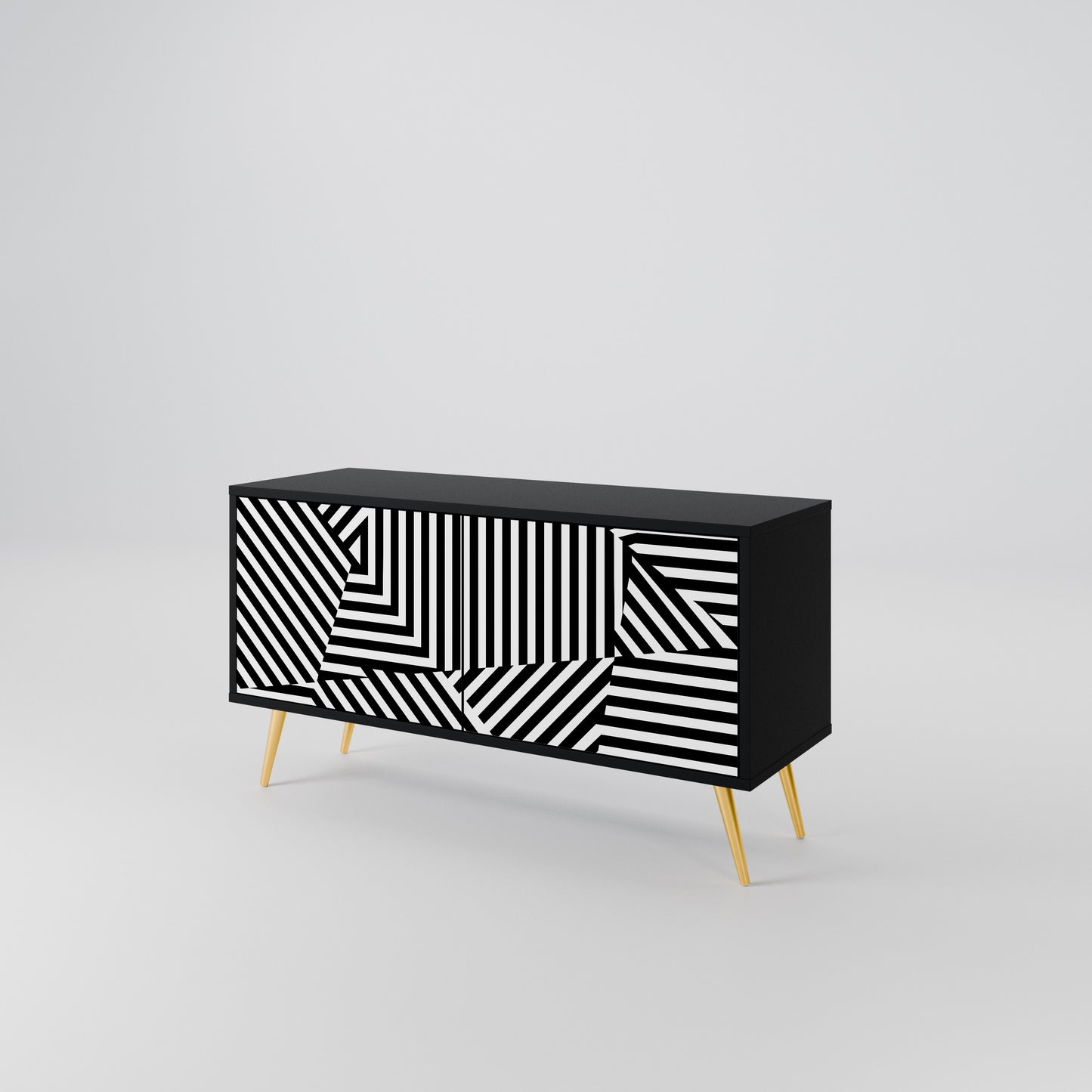 ILLUSIONARY LATTICE Kompaktní dvoudveřový TV stolek