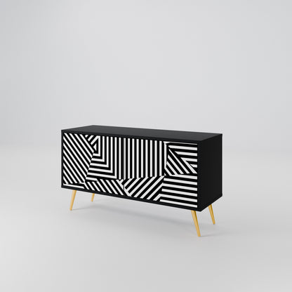 ILLUSIONARY LATTICE Kompaktní dvoudveřový TV stolek