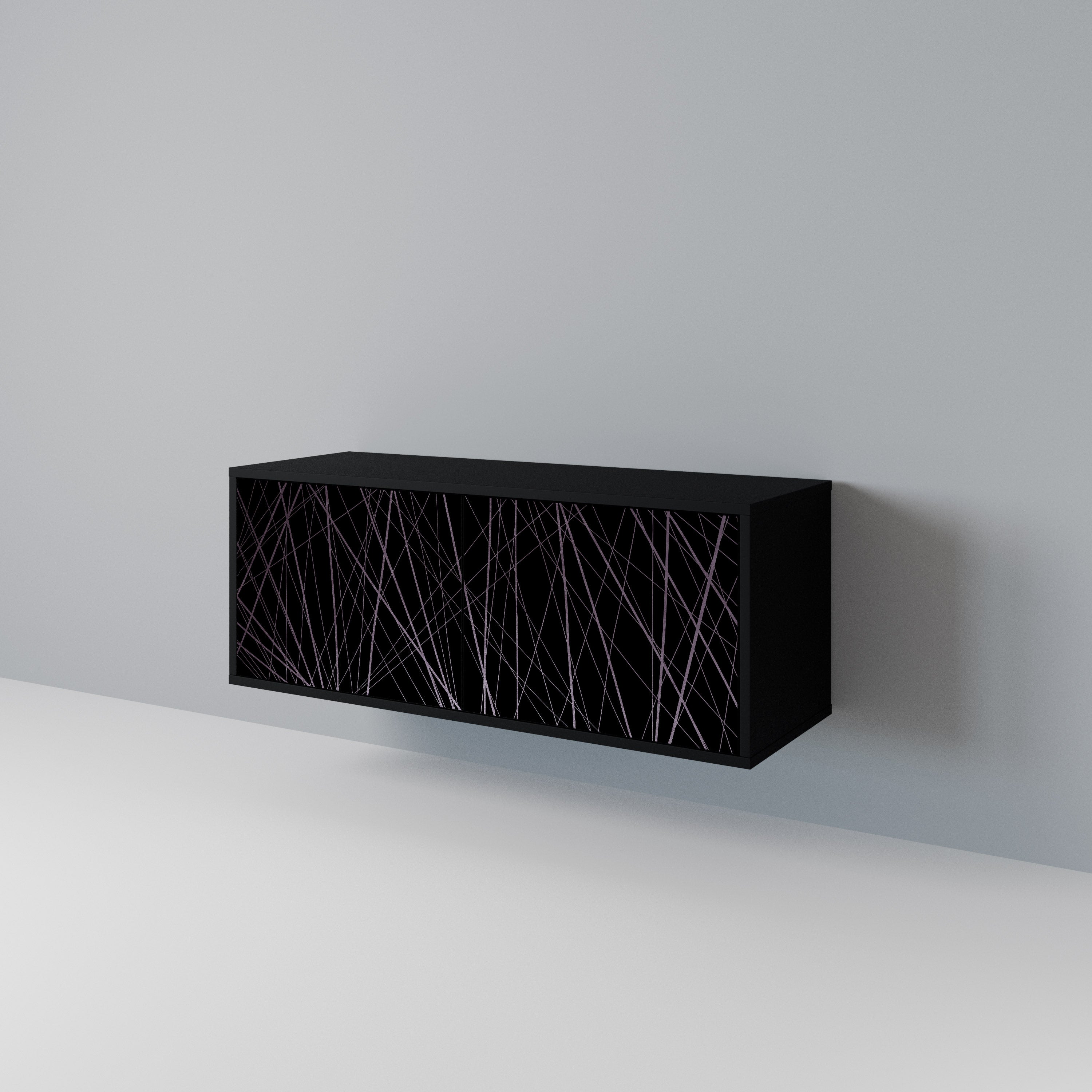 SHIMMER SPIDERGRAM Kompaktní dvoudveřový TV stolek