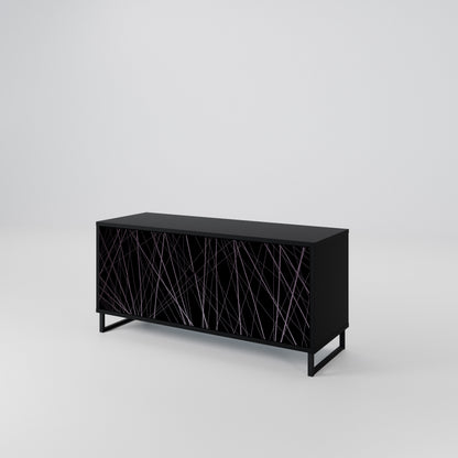 SHIMMER SPIDERGRAM Kompaktní dvoudveřový TV stolek