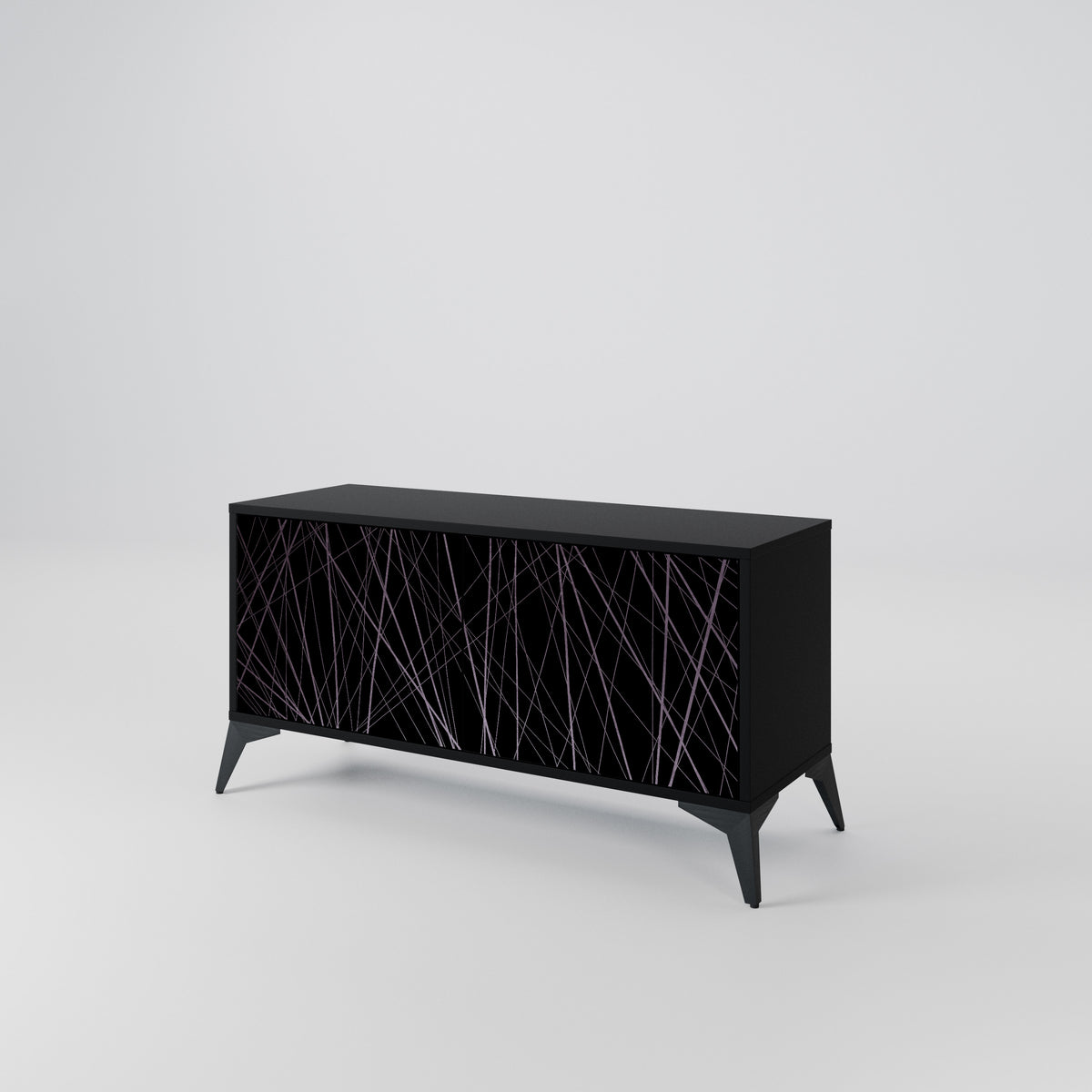 SHIMMER SPIDERGRAM Kompaktní dvoudveřový TV stolek
