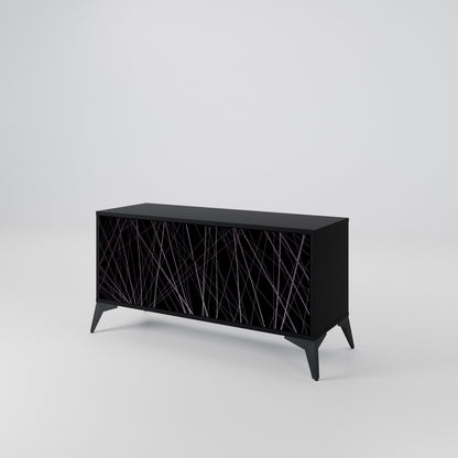 SHIMMER SPIDERGRAM Kompaktní dvoudveřový TV stolek