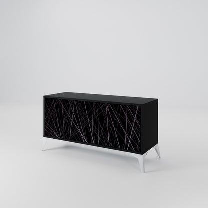 SHIMMER SPIDERGRAM Kompaktní dvoudveřový TV stolek