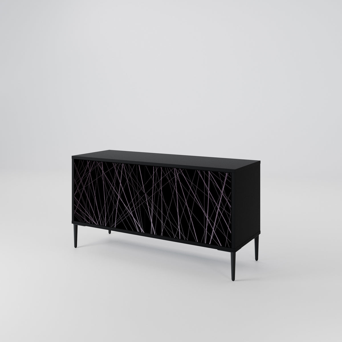 SHIMMER SPIDERGRAM Kompaktní dvoudveřový TV stolek