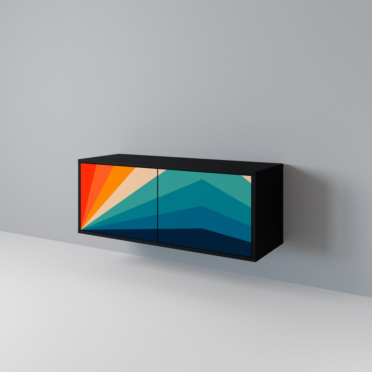 PRISM CONCUSSION Kompaktní dvoudveřový TV stolek