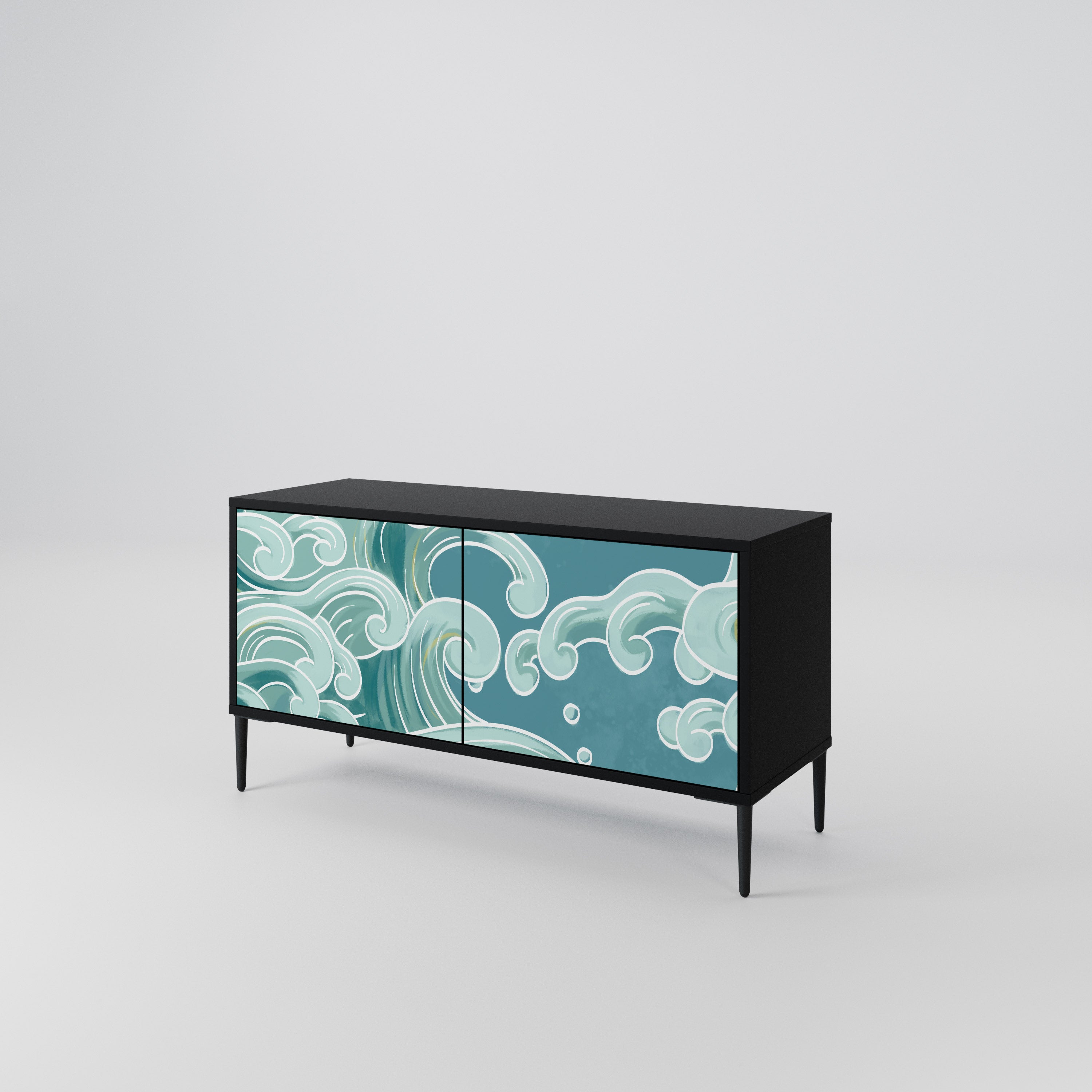 ASIAN SWAY Kompaktní dvoudveřový TV stolek