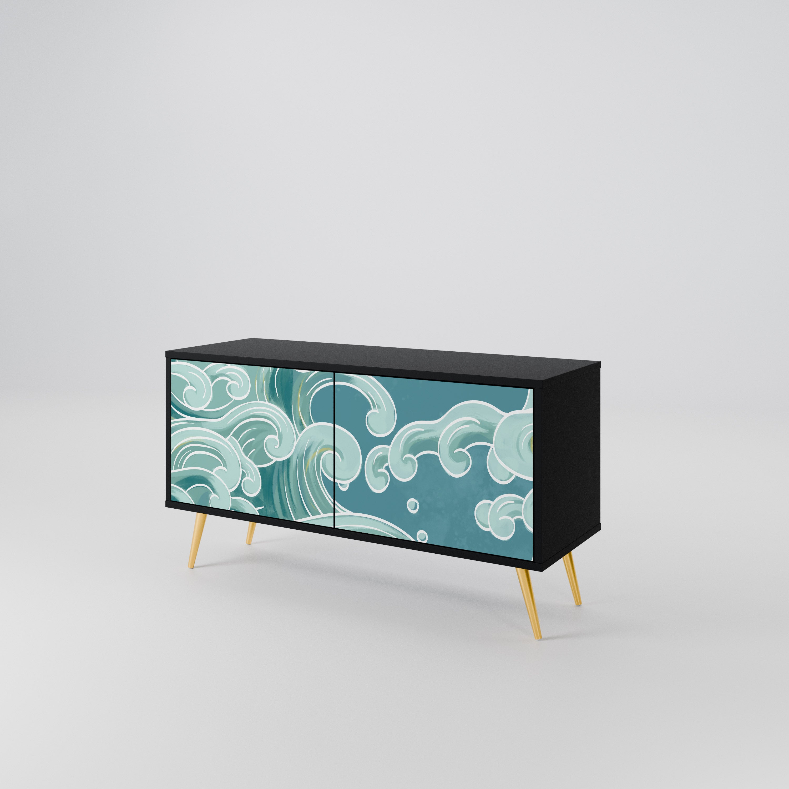 ASIAN SWAY Kompaktní dvoudveřový TV stolek