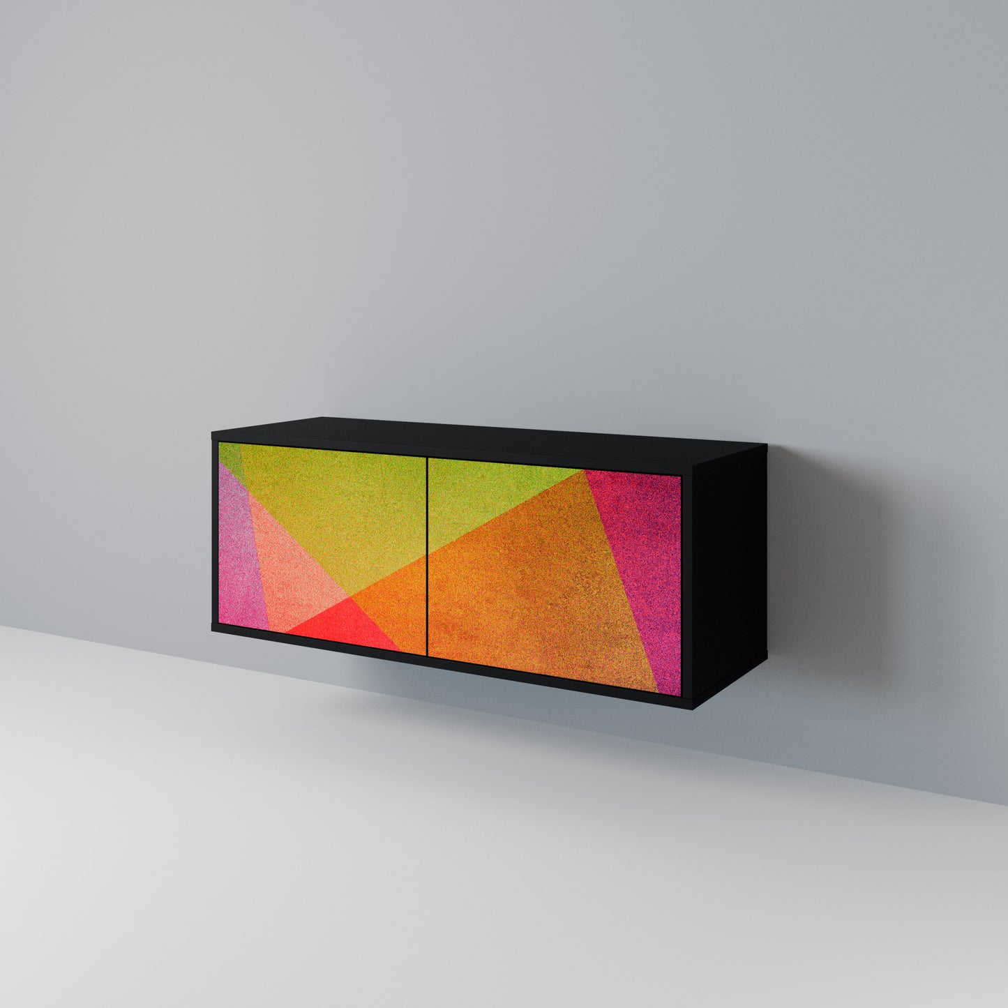 VIVID GEOMETRY Kompaktní dvoudveřový TV stolek