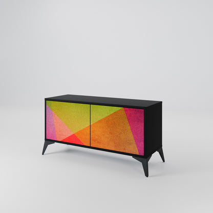 VIVID GEOMETRY Kompaktní dvoudveřový TV stolek