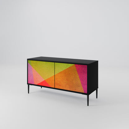VIVID GEOMETRY Kompaktní dvoudveřový TV stolek