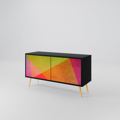 VIVID GEOMETRY Kompaktní dvoudveřový TV stolek