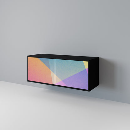BRIGHT GEOMETRY Kompaktní dvoudveřový TV stolek