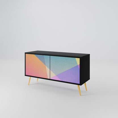 BRIGHT GEOMETRY Kompaktní dvoudveřový TV stolek