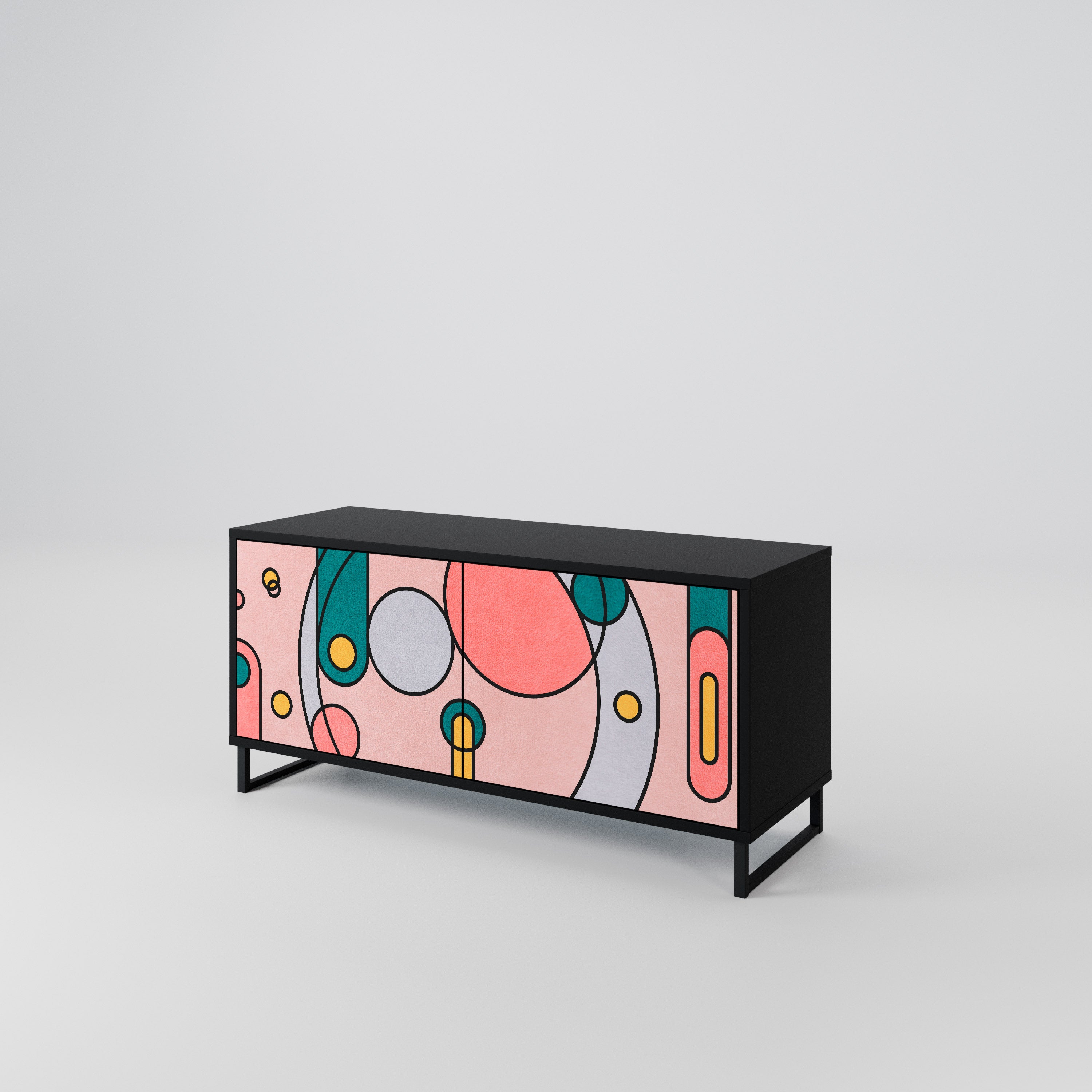 GOSSAMER ECHOES Compact 2-Door TV Cabinet