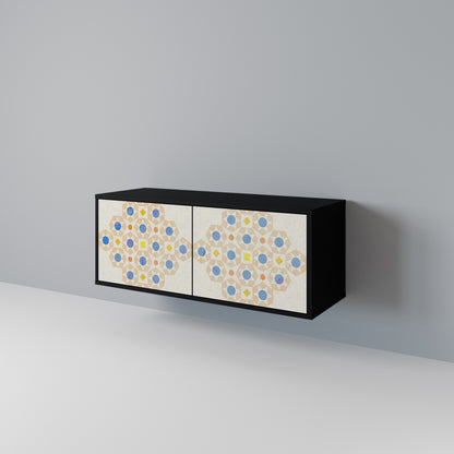 PATTERNED PRISM Kompaktní dvoudveřový TV stolek