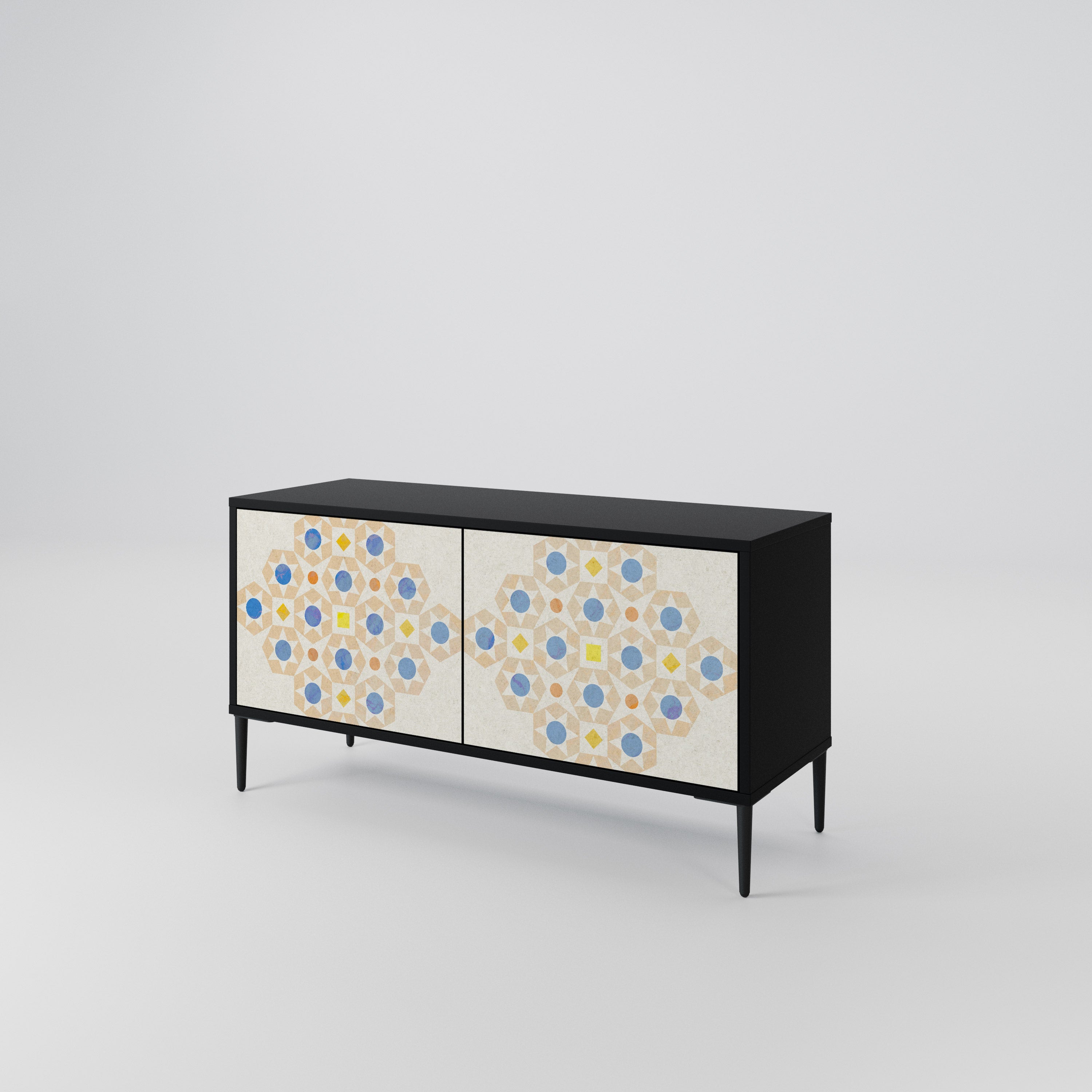 PATTERNED PRISM Compact 2-Door TV Cabinet