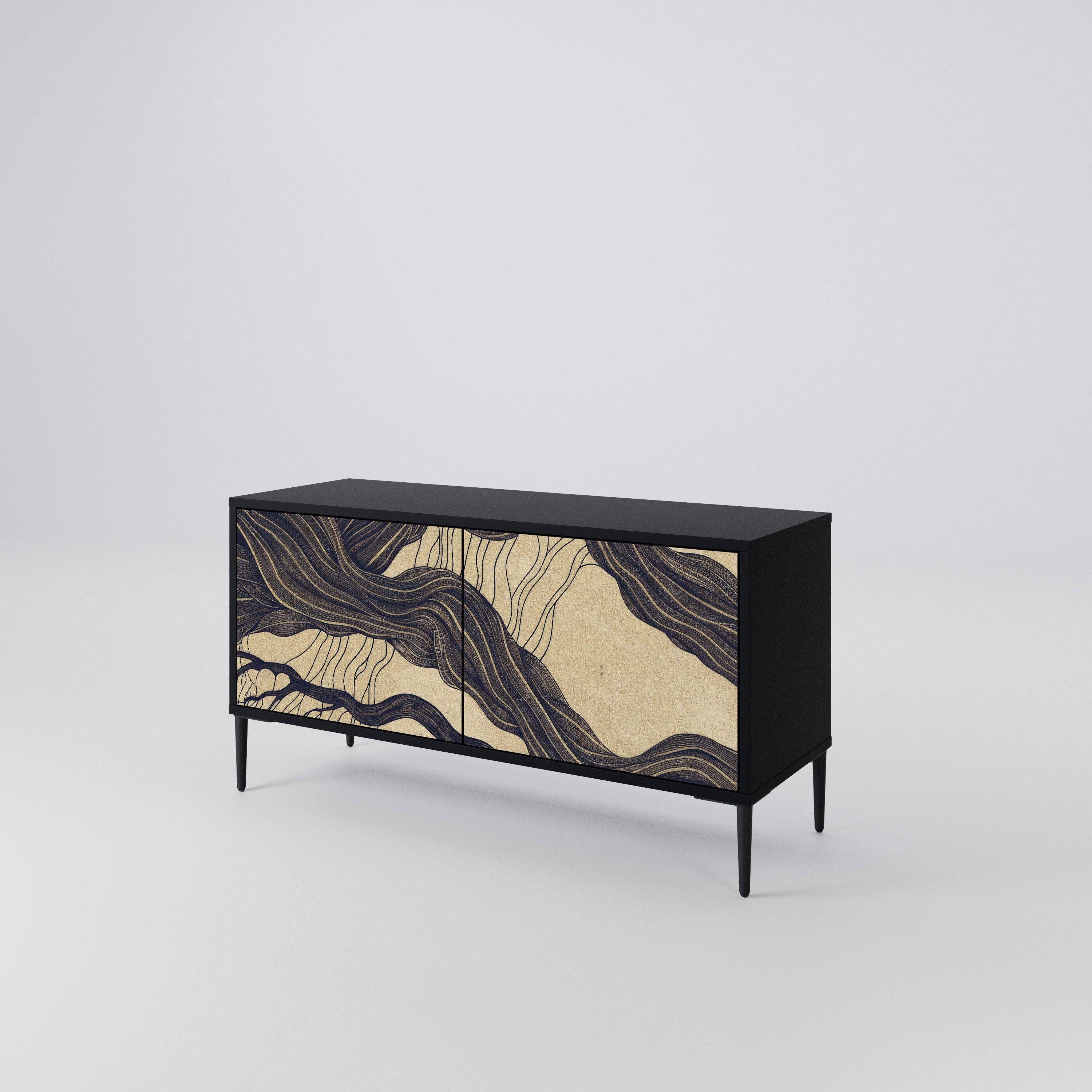 UNIFIED FRAGMENTS Compact 2-Door TV Cabinet