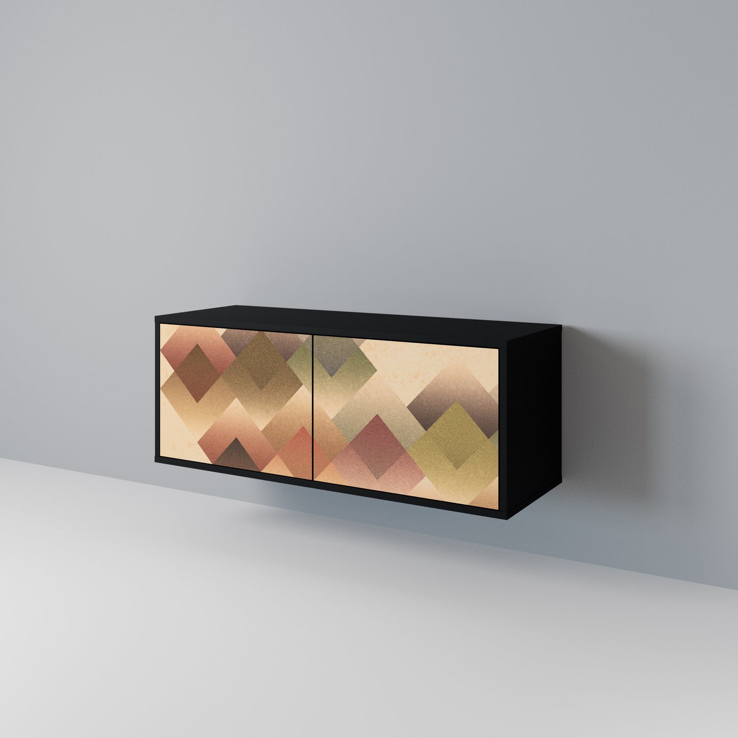 GEOMETRIC FUSION Kompaktní dvoudveřový TV stolek