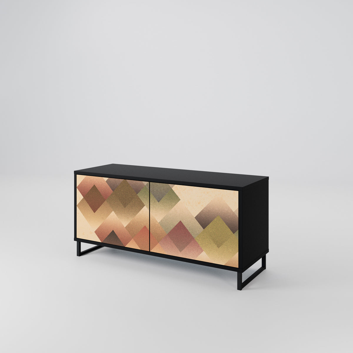 GEOMETRIC FUSION Kompaktní dvoudveřový TV stolek