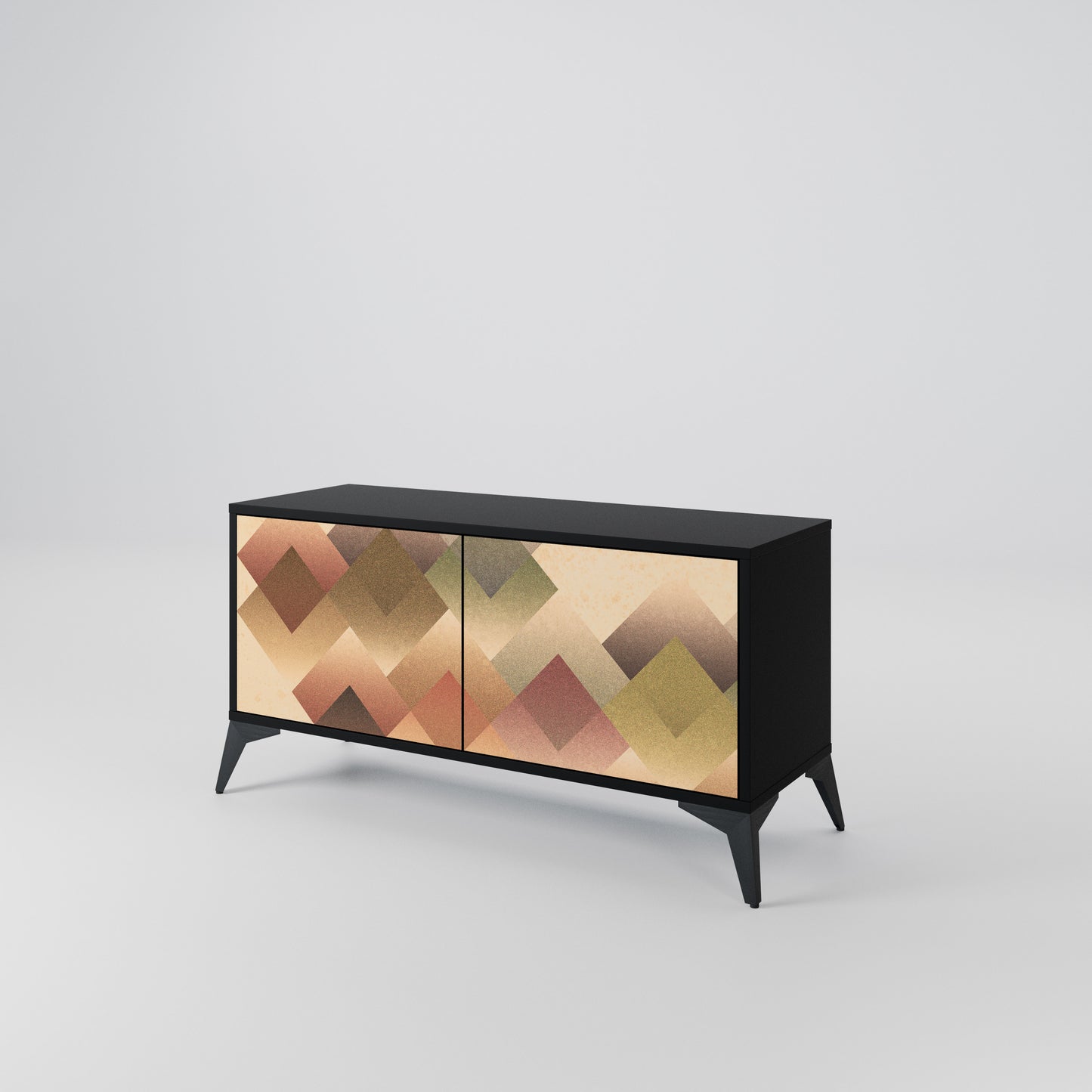 GEOMETRIC FUSION Kompaktní dvoudveřový TV stolek