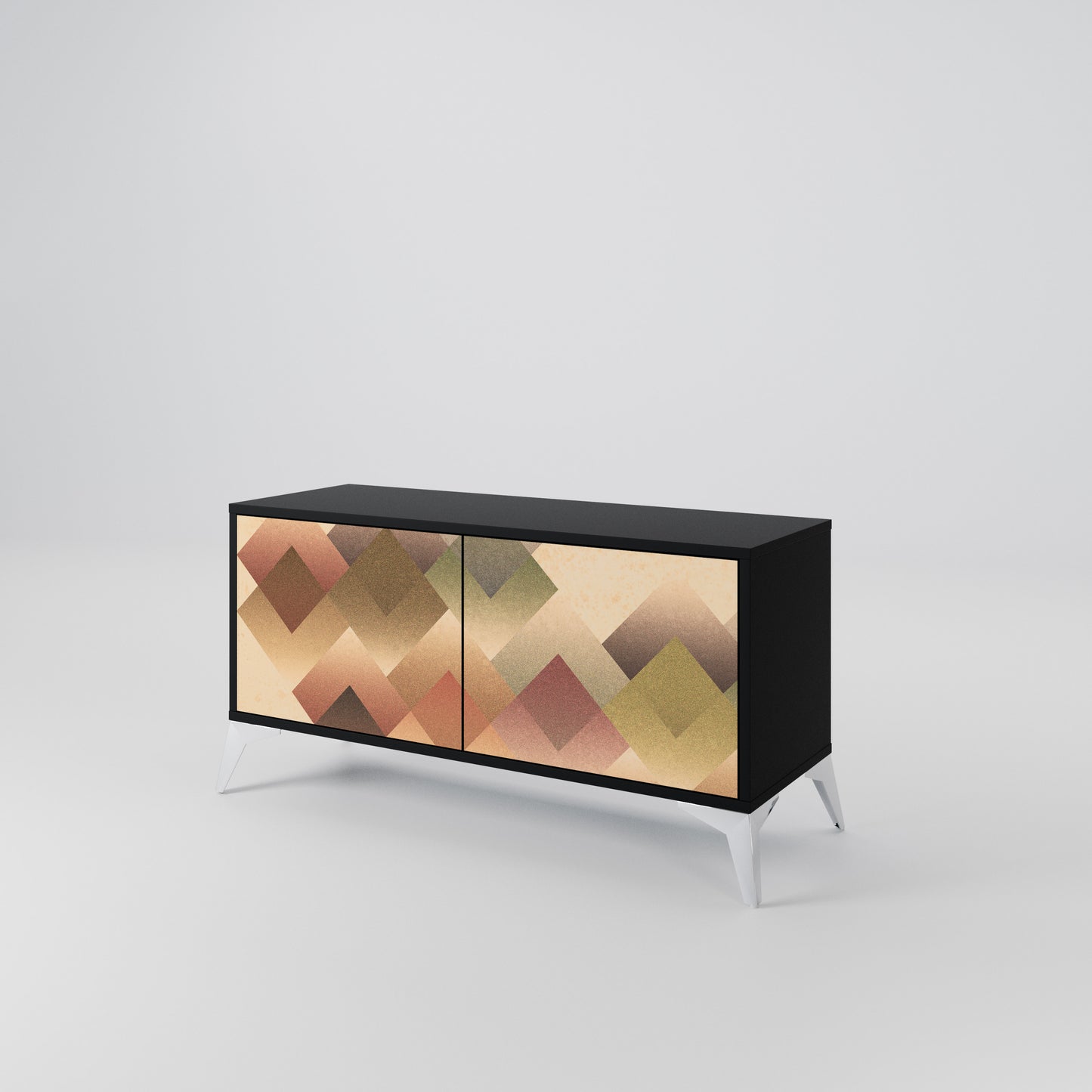 GEOMETRIC FUSION Kompaktní dvoudveřový TV stolek
