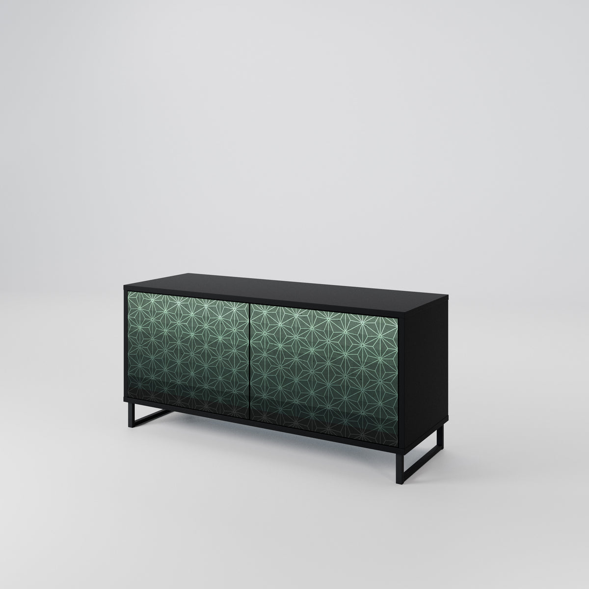 ORNAMENTAL GLIMMER Kompaktní dvoudveřový TV stolek