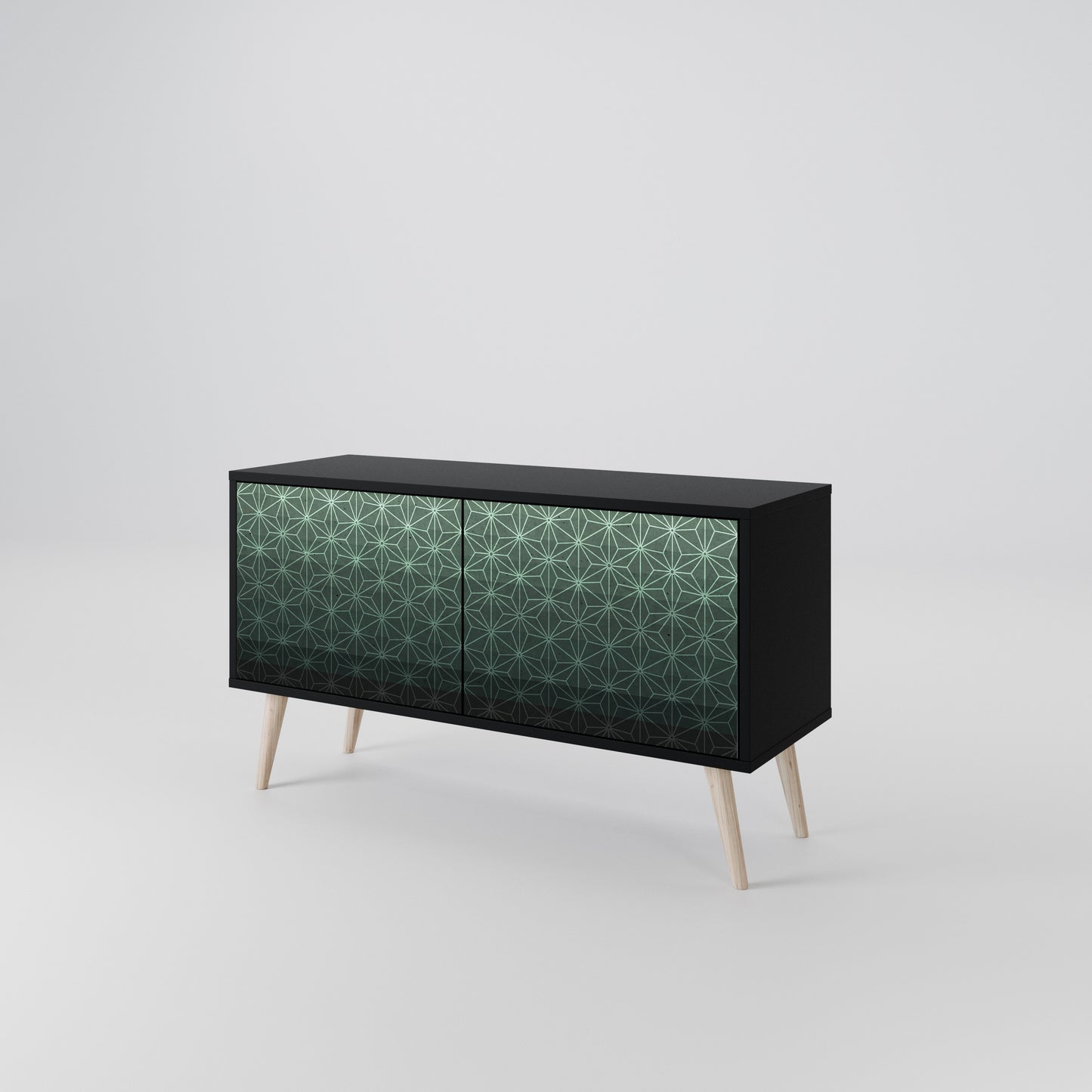 ORNAMENTAL GLIMMER Kompaktní dvoudveřový TV stolek