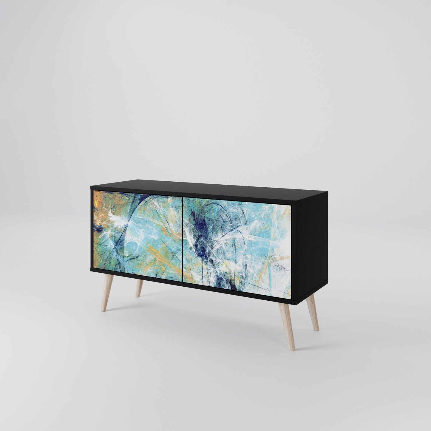 ABSTRACT THOUGHTS Kompaktní dvoudveřový TV stolek