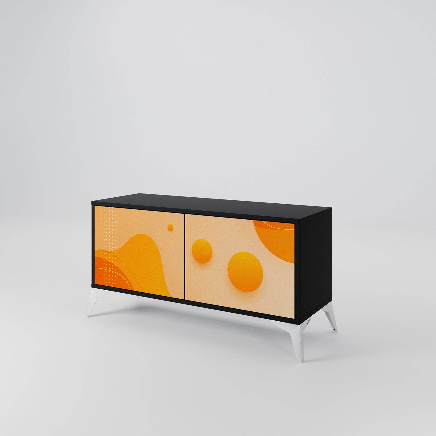 ORANGE ARRANGEMENT Kompaktní dvoudveřový TV stolek