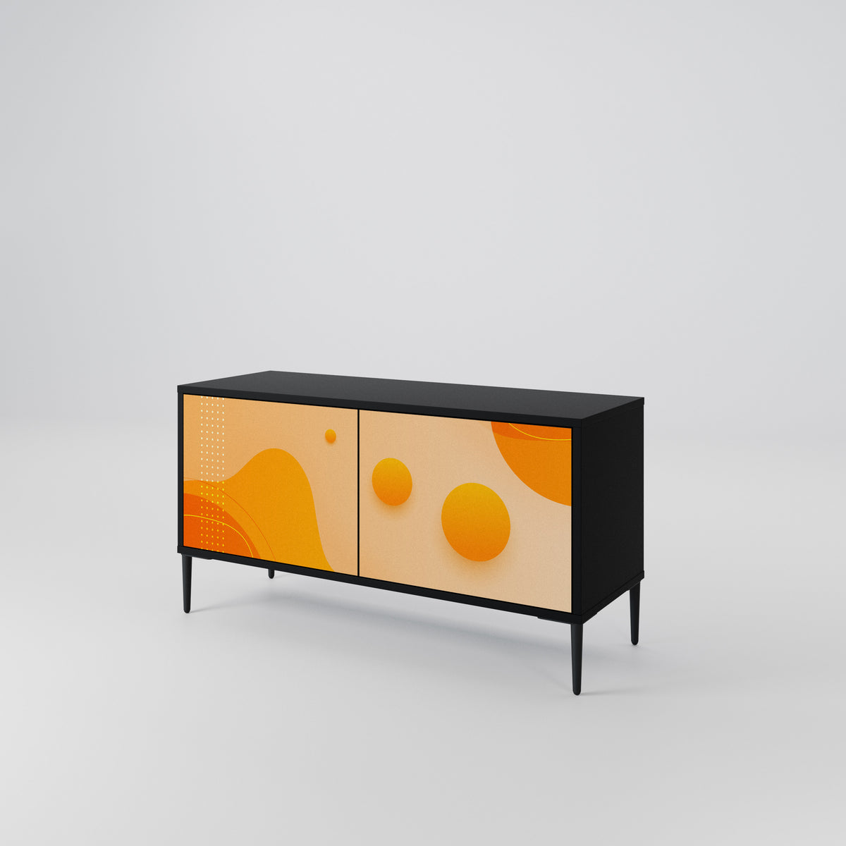ORANGE ARRANGEMENT Kompaktní dvoudveřový TV stolek
