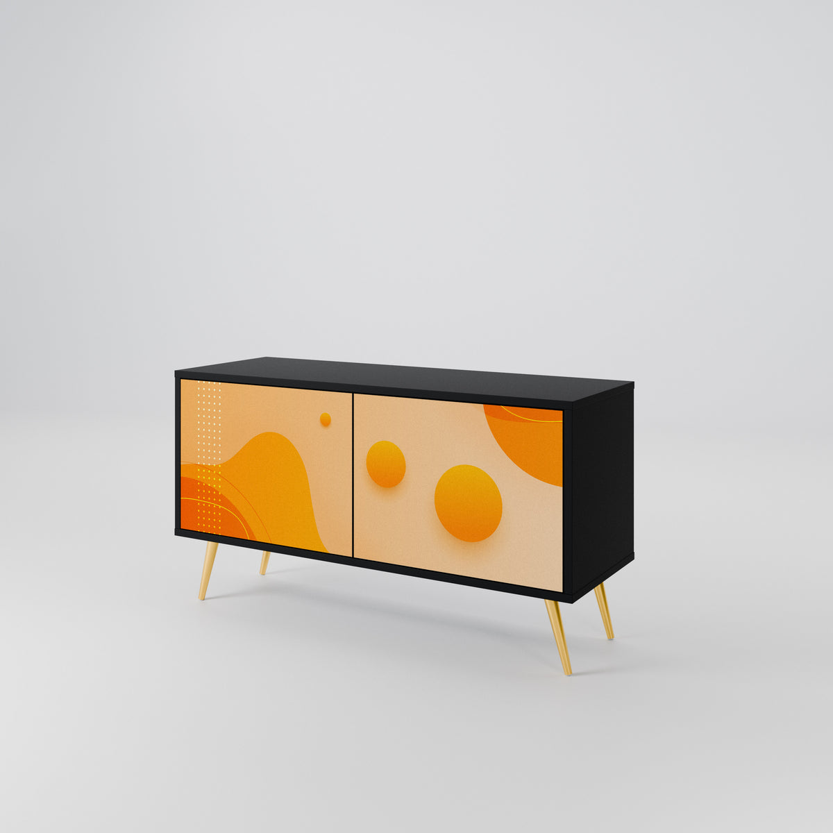 ORANGE ARRANGEMENT Kompaktní dvoudveřový TV stolek