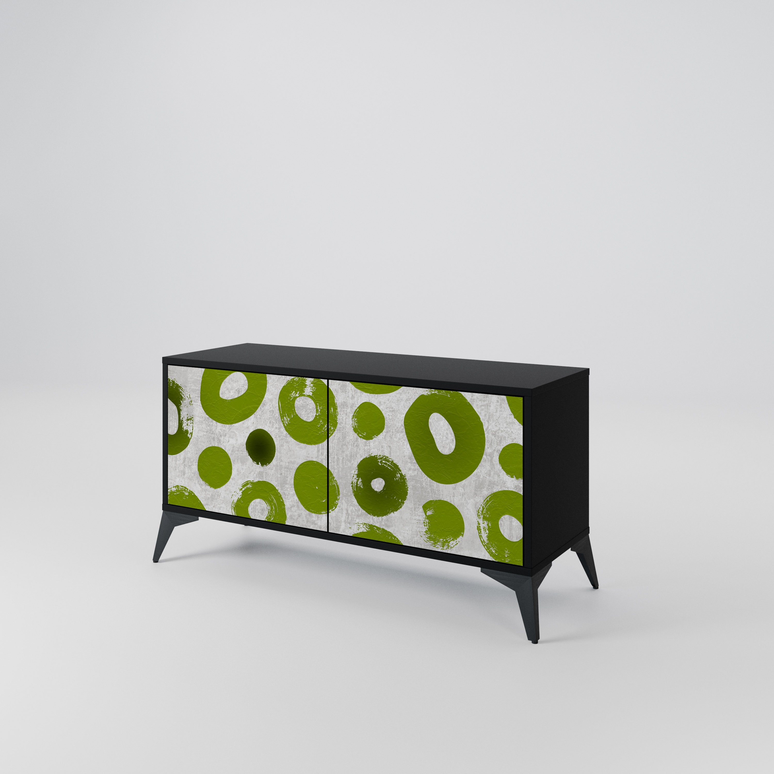 GREEN RHAPSODY Compact 2-Door TV Cabinet