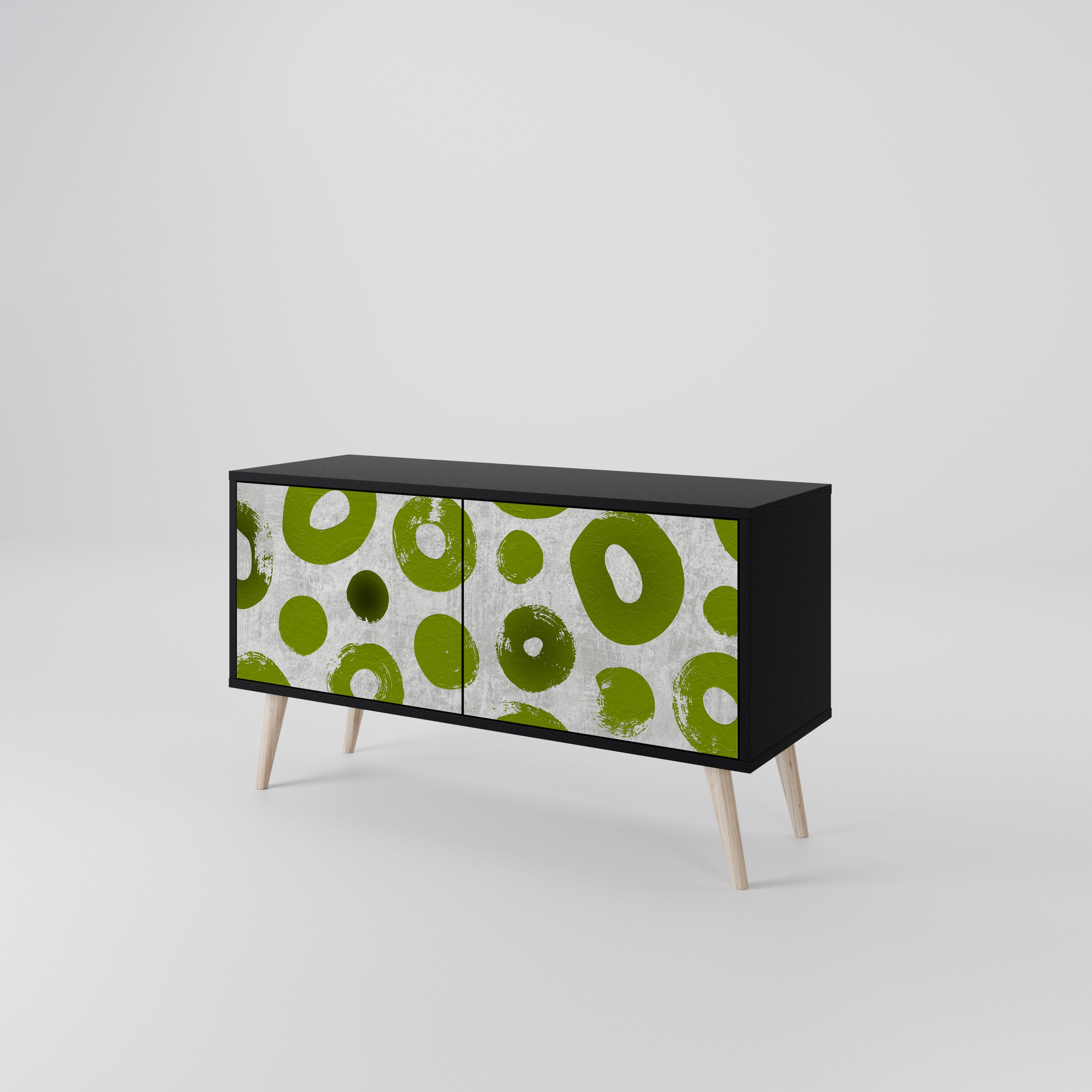GREEN RHAPSODY Compact 2-Door TV Cabinet