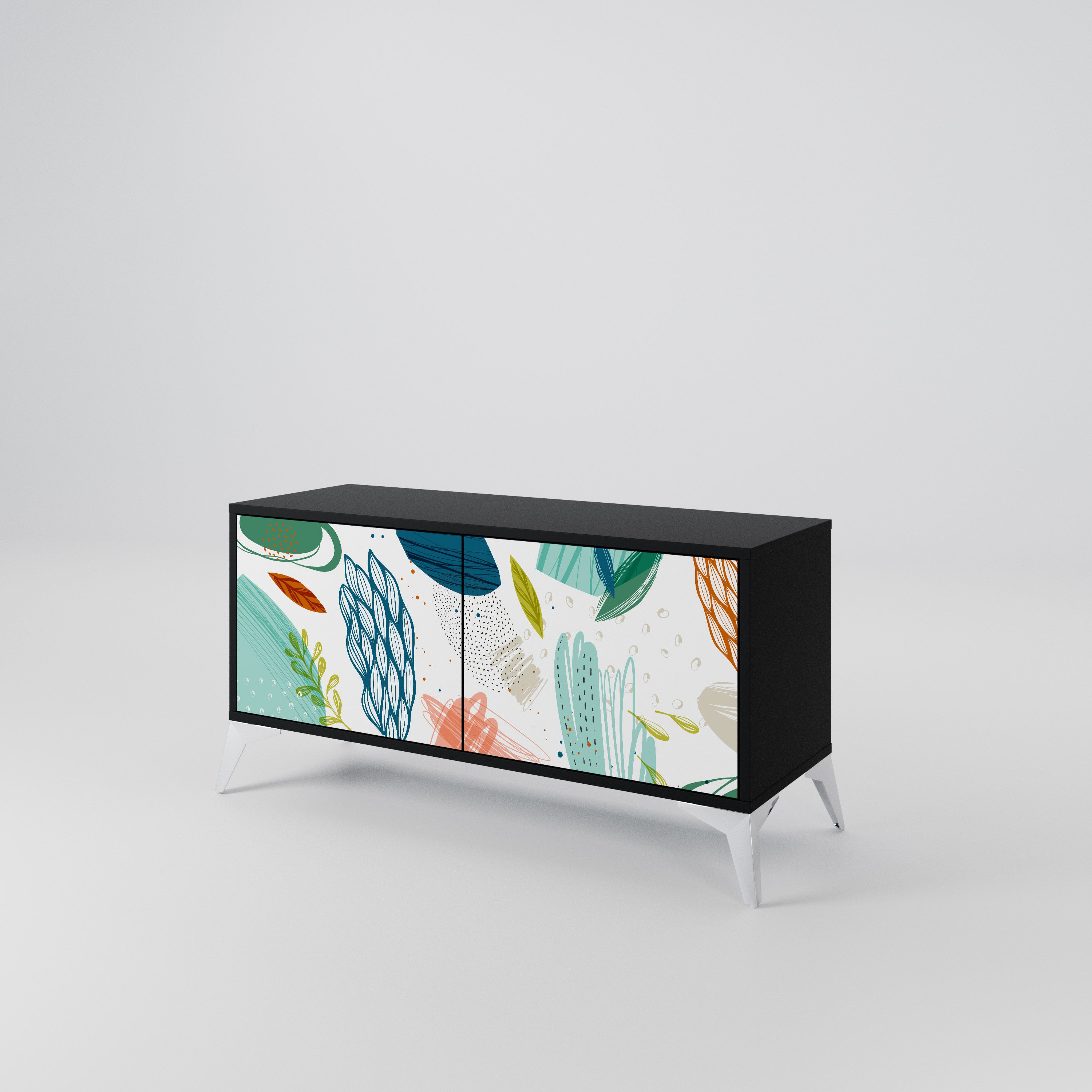 BOTANICAL HURRICANE Compact 2-Door TV Cabinet